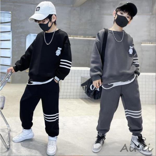 子供ジャージ  上下セット 男の子スウェットセットアップ パーカー トレーニングウェア スポーツウェ...