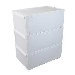 【国内正規品】Like-it クローゼットシステム 引出し(M) オールホワイトCS-D2 3P