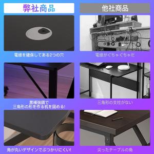 ゲーミングデスク 幅110cm PCデスク D...の詳細画像4