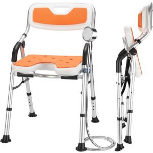 折りたたみ式シャワーベンチ 穴あき FY9993 アクションジャパン : 介護