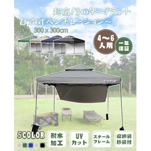 タープテント 6*3M 大型 高さ3段階調節 横幕6枚 CYFIE 窓付 扉 UV加工