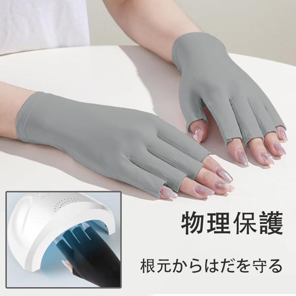 [4-5日限定10倍P付] ネイル手袋 指切手袋 紫外線99%カット BIUTEE 運転用 アウトド...