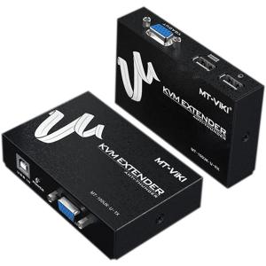 [1-2日限定10倍P付] KVMエクステンダー VGA パソコン 延長器 新品入荷セール ES-Tune 1080P60Hz Cat5E/6イーサネットケーブル 最大100m｜aikikabushiki