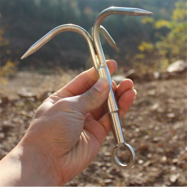 グラップリングフック 登山フック Wサイズ アウトドア用 多機能 Cyfie 重力ロッククライミング...