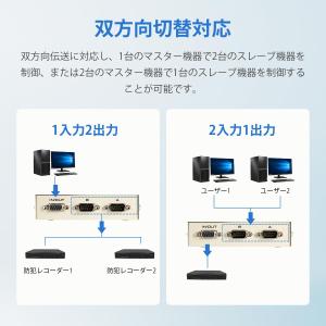RS232C 切替器 2入力1出力/1入力2出...の詳細画像3