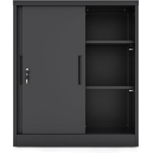 ロッカー スチール書庫 幅900×奥行400×高さ1090mm 両開きタイプ