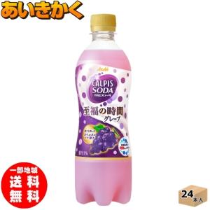 アサヒ飲料　カルピスソーダ　至福の時間グレープ　500mlPET　×　1ケース 24本入 　賞味期限：2022年2月 