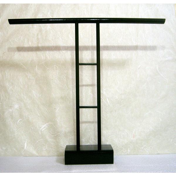 ミニチュア衣桁Ｔ字衣桁/黒150L(H40ｃｍW45ｃｍ)（あい工房ショップ限定販売）