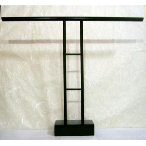 ミニチュア衣桁T字衣桁/黒150L(H40cmW45cm)（あい工房ショップ