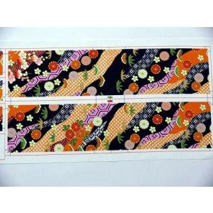 ミニチュア着物1/7金襴打掛キット 紺（高さ195mm幅277mm） : あい