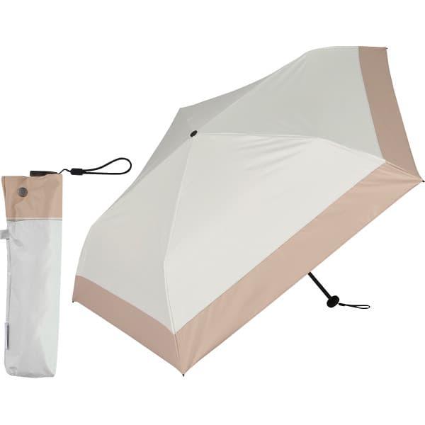 景品 記念品 KIZAWA 超軽量カーボン5本骨 晴雨兼用傘 バイカラー オフ×ベージュ MEX50...