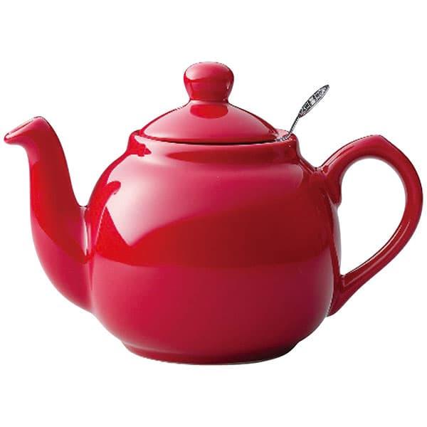 七五三 ロンドンポタリー ファームハウス ティーポット 2cup レッド 580061 ギフト お返...