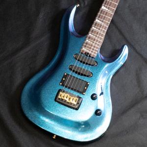 極美品Aria Pro II MAC llic Blue エレキギター Aria Proll ProII MAC-CC BLPP(Blue/Purple) エレキギター 角度