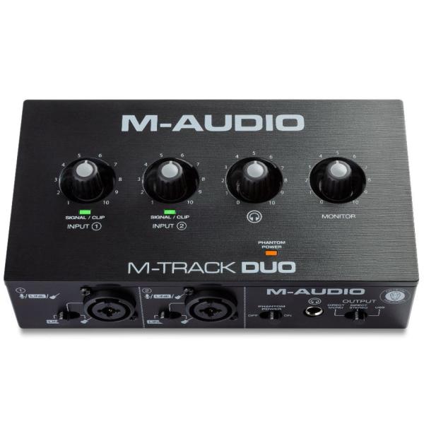 M-Audio M-Track Duo コンボ入力2系統 ファンタム電源搭載 48KHz 2チャンネ...