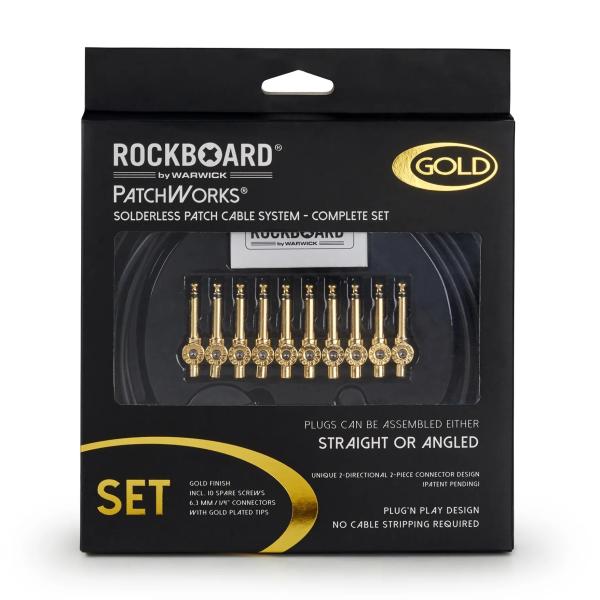 ROCKBOARD by WARWICK PatchWorks Set Gold パッチケーブル自作...