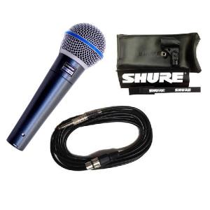 SHURE シュア BETA 58A-X (マイクケーブル5m[XLR-フォン]付7点セット) ボーカル用ダイナミックマイク 【国内正規品2年保証】【送料込み】