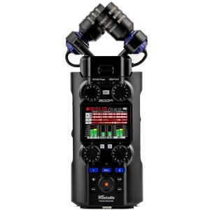 ZOOM H5studio 大口径ステレオマイク スタジオグレードプリアンプ 32bitフロート録音 ハンディレコーダー