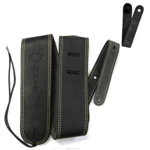 MARTIN 18A0029 Premium Rolled Leather ギターストラップ ブラック