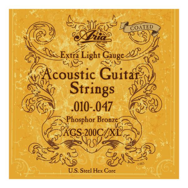 [アコギ弦×1セット]ARIA AGS-200C/XL [10-47] アコースティックギター用 コ...