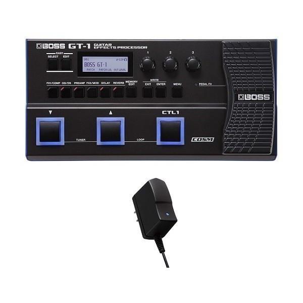 BOSS GT-1+PSA-100S2(純正ACアダプター) 軽くてコンパクトなボディに凝縮したGT...