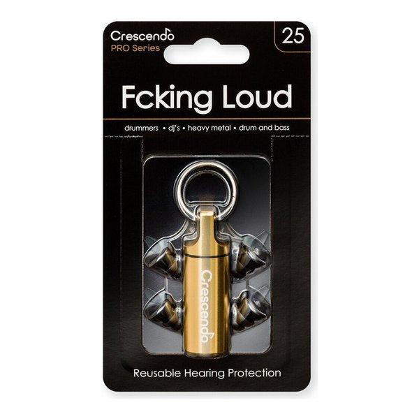 Crescendo PRO Fcking Loud 25 ドラマー用/ミュージシャン用/大音量用  ...