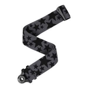 D'Addario 50BAL14 Stars, Black and Grey オート ロック ギタ...