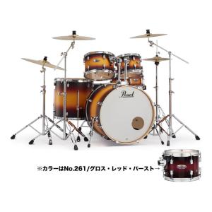 Pearl DMP825S/C-2CSN No.261/グロス・レッド・バースト Decade Mapleシリーズ ドラムセット 2シンバル仕様｜aikyokugakki