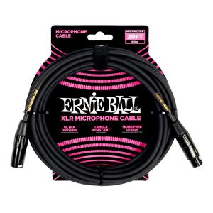 ERNIE BALL 6388 マイクケーブル ブラック 6.1m XLRオス-XLRメス