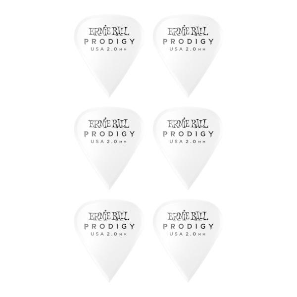 ERNIE BALL P09341 PRODIGY PICKS 2.0mm White SHARP ...
