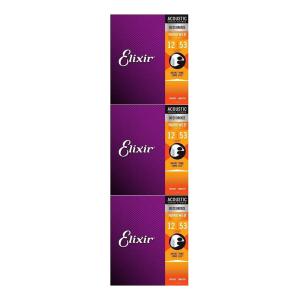 Elixir 11052BP [12-53] NANOWEB Bronze Light 2セット+1セット