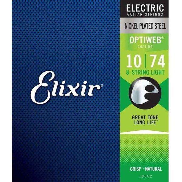 [8弦ギター弦×1セット]Elixir 19062 [10-74] OPTIWEB Light 8弦...