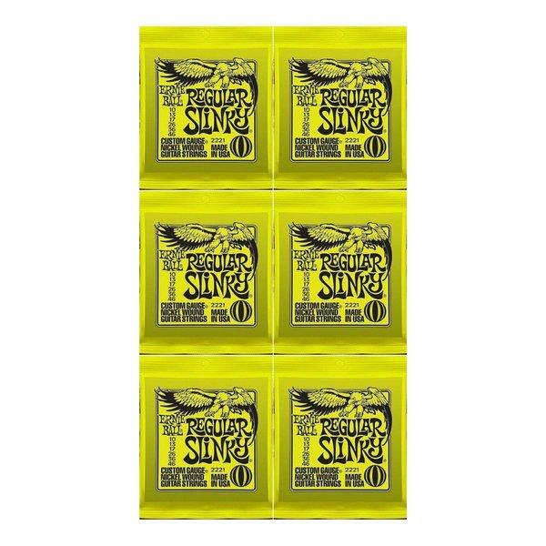 [エレキギター弦×6セット]ERNIE BALL 2221×6セット REGULAR SLINKY[...