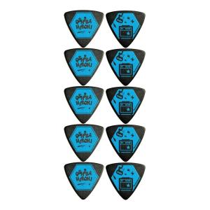 大柴広己 HO7-080 BLUE ×10枚 ポリアセタール おにぎり型 0.8mm オリジナルピッ...