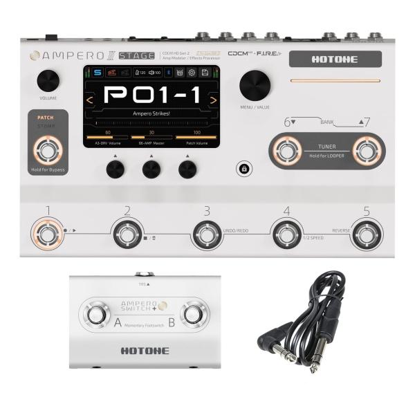 HOTONE Ampero II Stage + AMPERO SWITCH+ アンプモデラー マル...