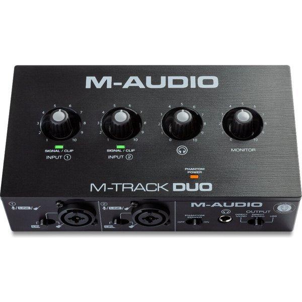 M-Audio M-Track Duo コンボ入力2系統 ファンタム電源搭載 48-KHz 2チャン...