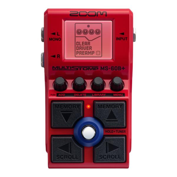 ZOOM MS-60B+ ベース専用マルチストンプ エフェクト/アンプ/キャビネットモデル
