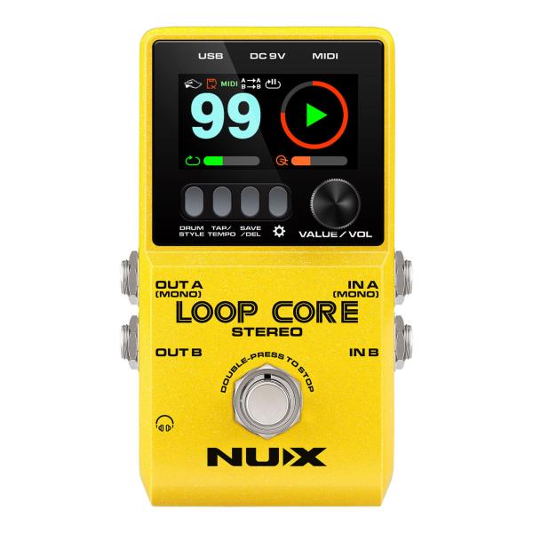 NUX Loop Core Stereo 液晶ディスプレイ ステレオ入出力 ルーパー ペダル