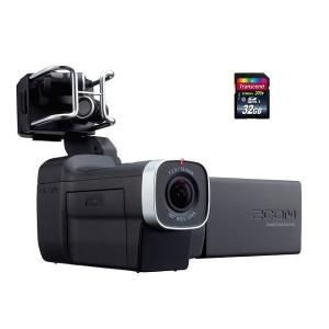 ZOOM Q8(SDHCカード 32GB付) マイクカプセル交換型ビデオカメラ｜aikyokugakki