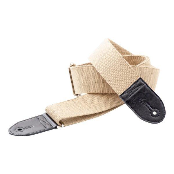 RightOn! STRAPS CREAM BASIC BEIGE ギタリストのためのストラップ/メ...