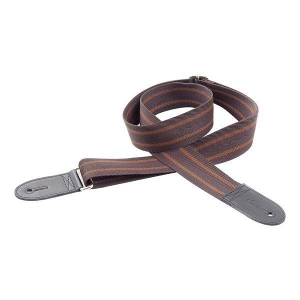 RightOn! STRAPS SPIKE BASIC BROWN ギタリストのためのストラップ/メ...