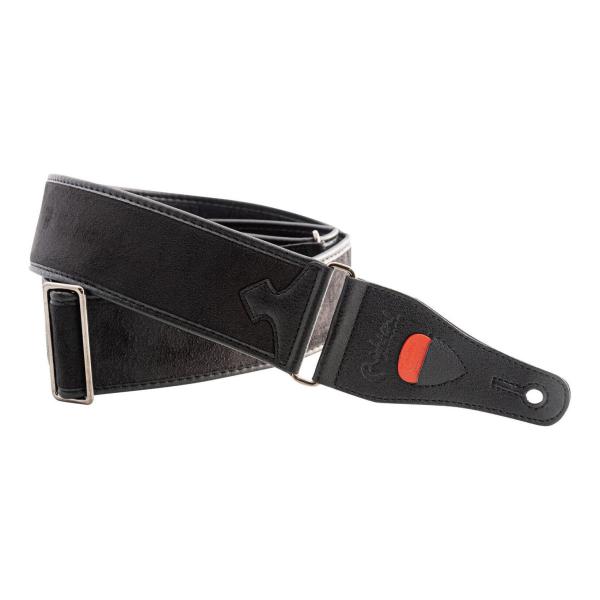 RightOn! STRAPS DIVINE Black ギター、ベース用ストラップ 柔らかくスムー...