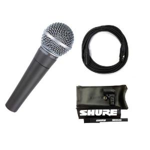 [CANAREマイクケーブル付7点セット]SHURE SM58-LCE(CANAREマイクケーブル付) ボーカル用/正規品2年保証｜aikyokugakki