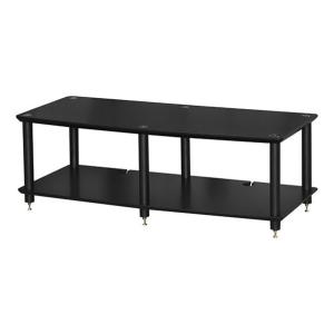 美品 SOUND MAGIC サウンドマジック オーディオラック AV33BS SOUND MAGIC AV33BS（棚板：ブラック・ポール：シルバー） AVラック