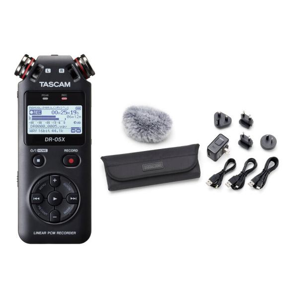 TASCAM DR-05X+AK-DR11G MK3 ステレオオーディオレコーダー/USBオーディオ...