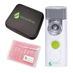 Vocal Mist Portable Nebulizer/Isotonic Saline 8本セット+専用ケース付 ボーカリスト用 喉の保湿ケア 携帯型 ポータブル ネブライザー ボーカルミスト