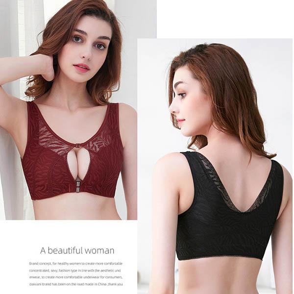 大きいサイズ　しっかり寄せ上げ　ブラジャー　フロントホック　Eカップ　アンダー１００以上あり　レース...