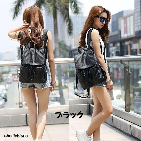 黒現品限　特価　即納　セール　高性能皮革　ベアカウ　大きめポケット　リュック　レディース　ミセス 1...