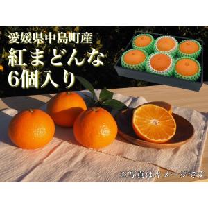 赤秀【送料無料】「紅まどんな」　愛媛県中島産(JAえひめ中央)　贈答用　2Lサイズ　6個入箱