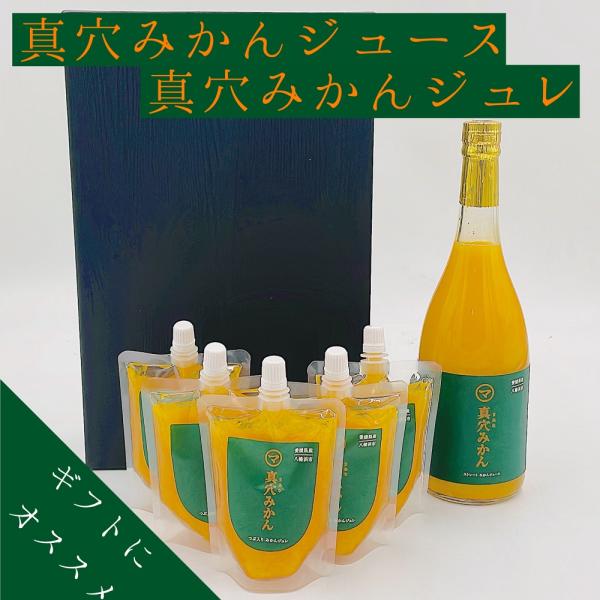 真穴みかんジュース＆真穴みかんジュレ　愛媛県産　ジュース　ゼリー　セット　みかん　柑橘