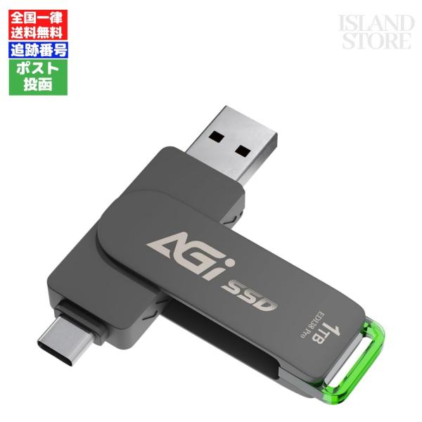 プリンストン AGI 外付けSSD AGI1T0G33ED138P-CB 1TB TV録画